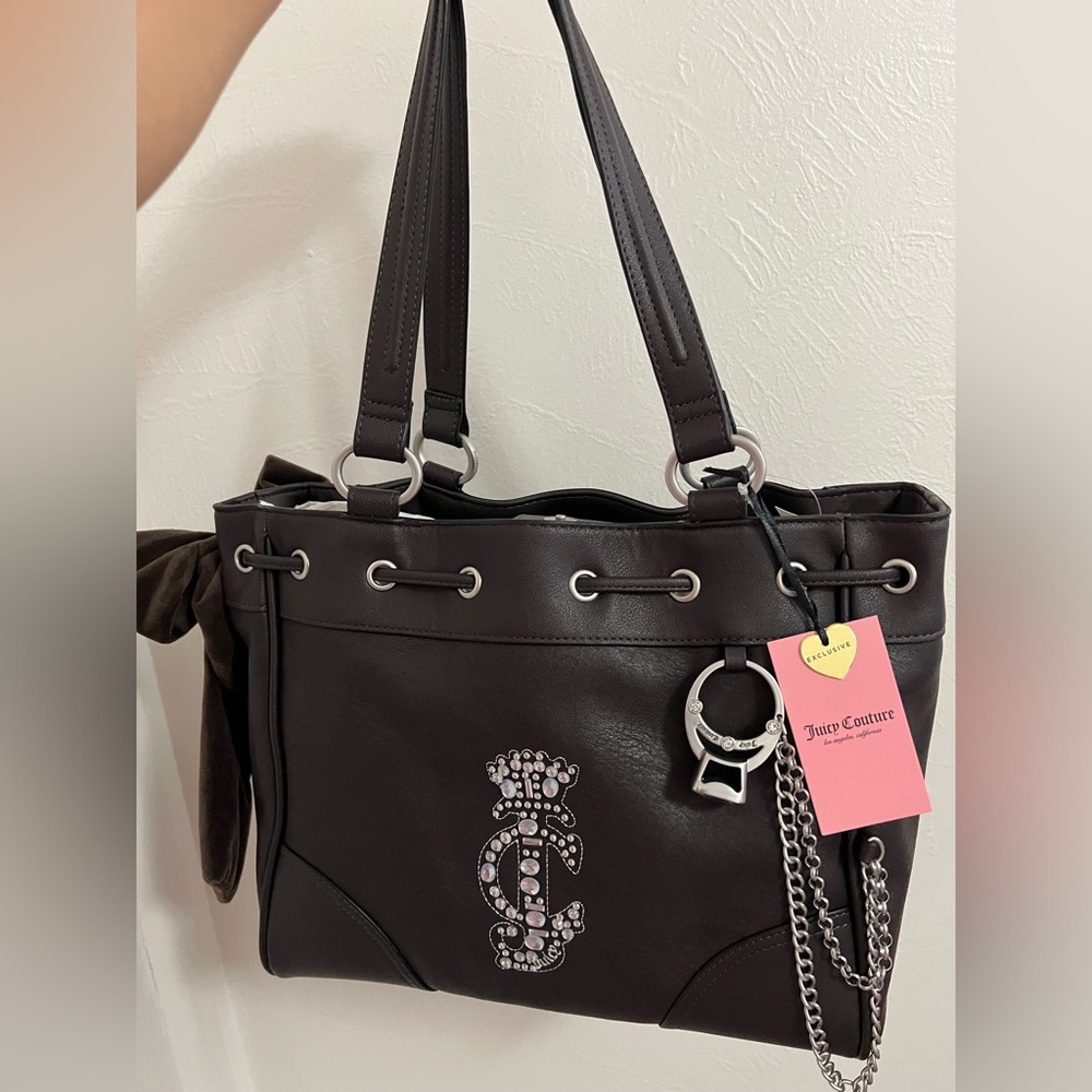 Juicy Couture Juicy Crown Day Dreamer Tote in Chocolate